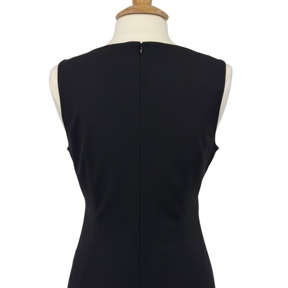 Theory NEW Womens Risbana Good Wool Stretch A-Line Dress Size 12 Black Office - Picture 11 of 16